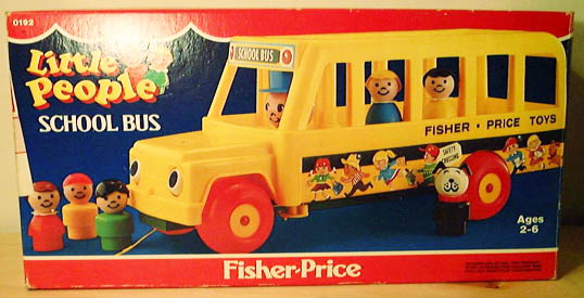fisher price school bus 1965