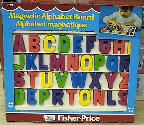 #673 Magnetic Alphabet Board