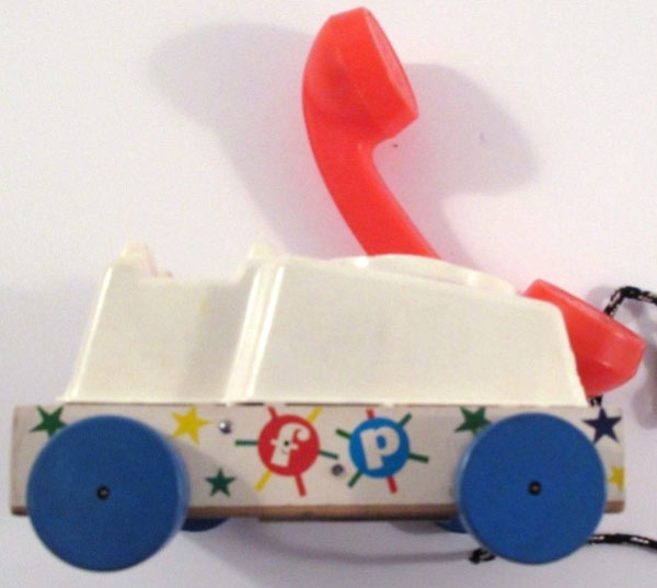 RESERVED for MATHILDE, chatter Telephone, Fisher Price #747, vintage  toys