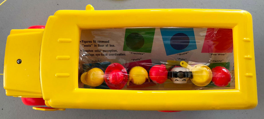 VINTAGE Toy School Bus Plastic