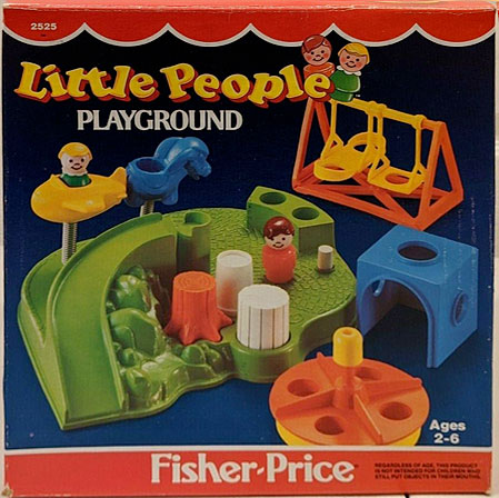 Vintage Fisher Little People Playground 1986 #2525 100 Complete